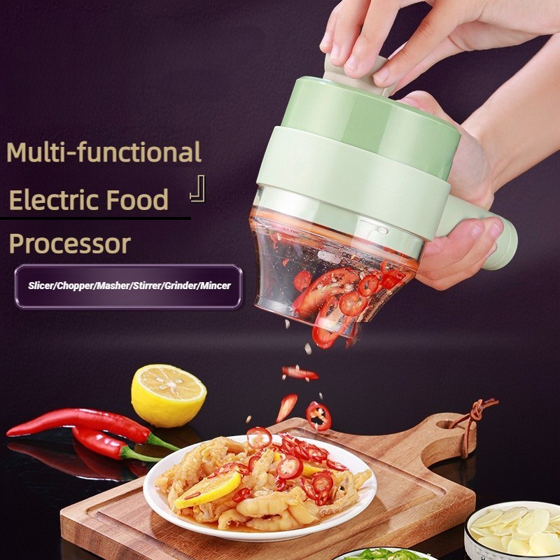 Kitchen Gadgets Machine - محضر طعام كهربائي لاسلكي قطاعة الخضراوات
