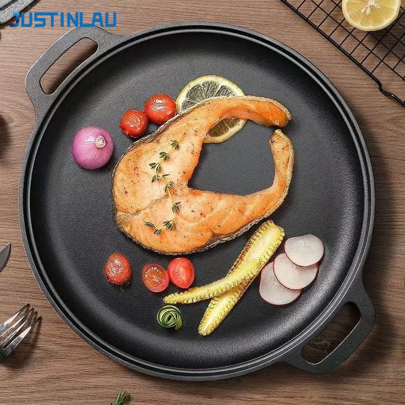 Cast Iron Skillet - مقلاة جاستنلاو ذات الأذنين المزدوجتين من