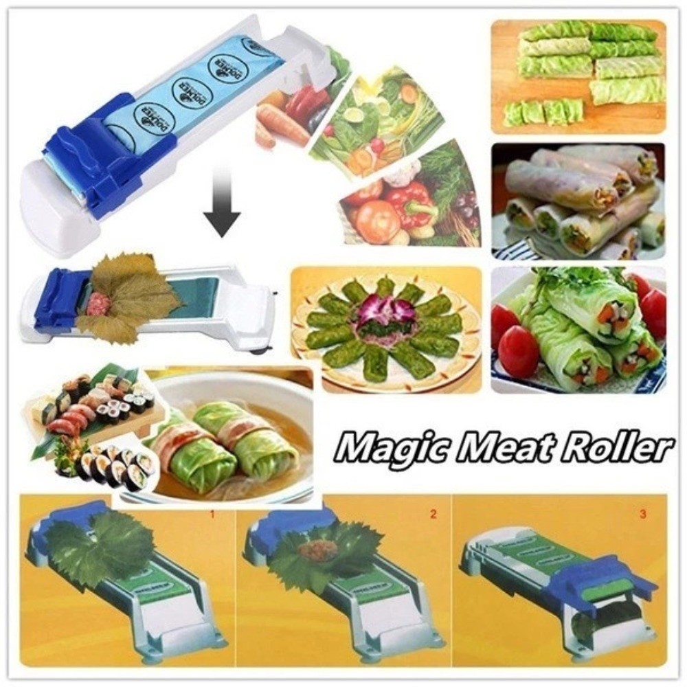 Kitchen Gadgets Machine - آلة لف الخضروات واللحوم يدوية الصنع،