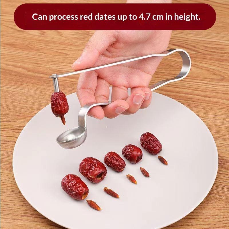 Kitchen Gadgets And Tools - أداة إزالة نوى التمر من الفولاذ