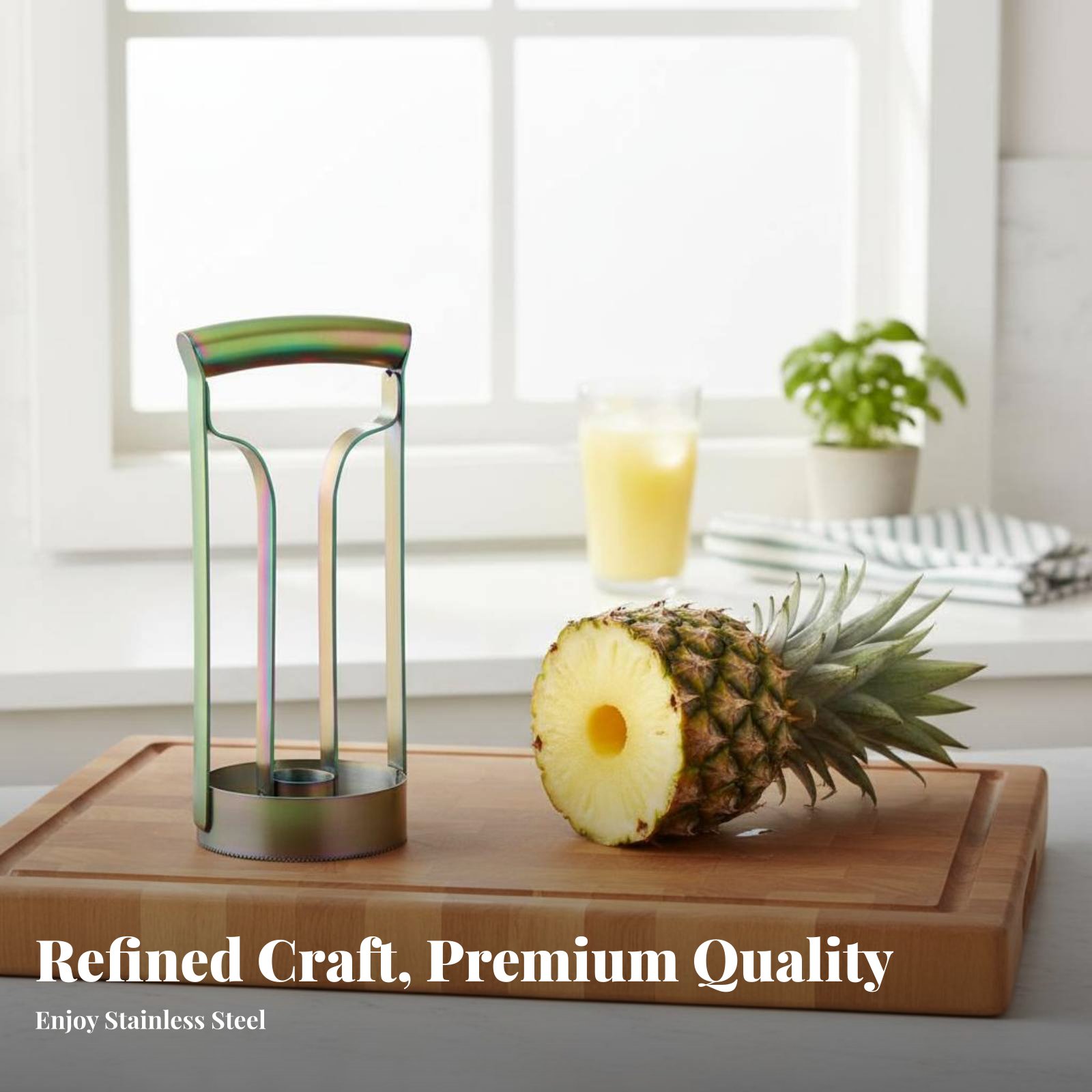 قطاعة أناناس من الفولاذ المقاو - مراجعة Kitchen Gadgets And Tools وسعره