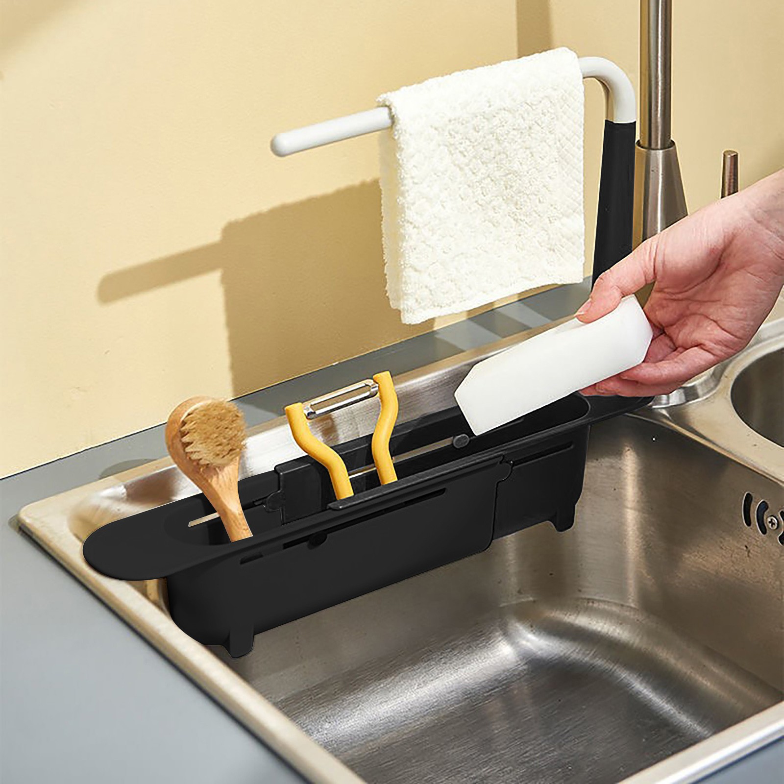 تجفيف بالوعة Elescopic ، منظم  - مراجعة Kitchen Gadgets For Seniors وسعره