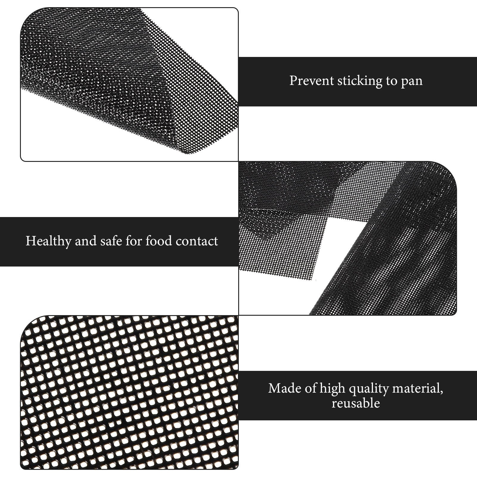 4 قطع من بطانات القلاية الهوائ - مراجعة Silicone Baking Mat وسعره