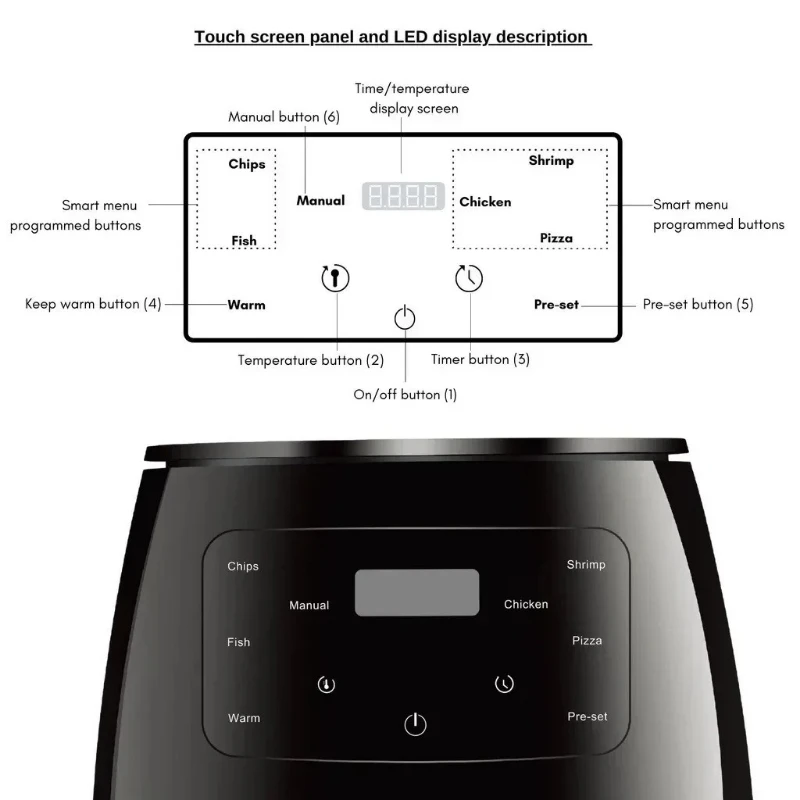 مقلاة هوائية سعة 6 لتر، فرن ذك - مراجعة Kitchen Gadgets Air Fryer وسعره