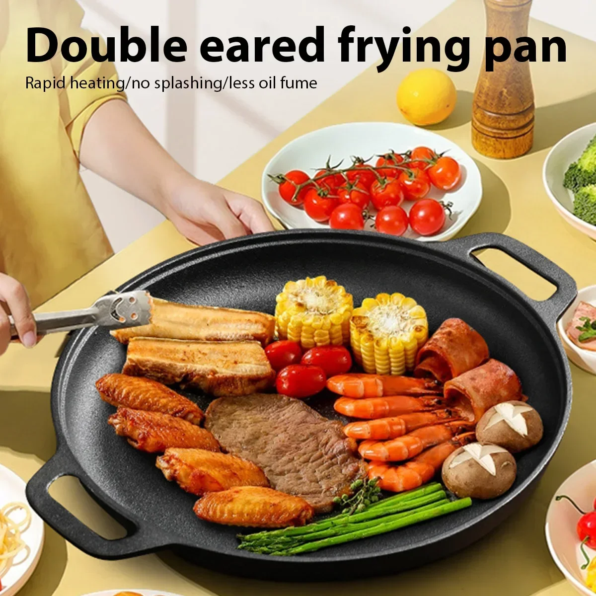مقلاة من الحديد الزهر مقاس 8.7 - مراجعة Cast Iron Skillet وسعره