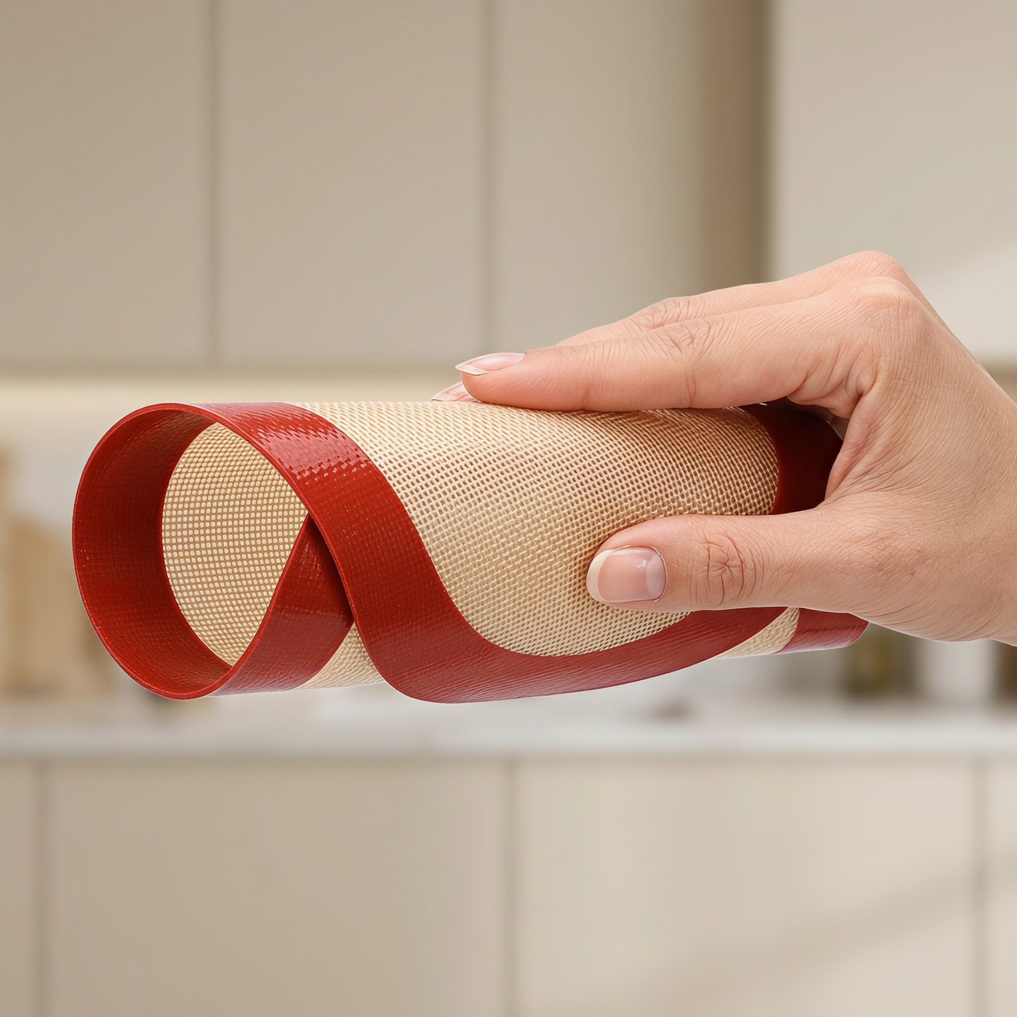 قطعتان من حصائر الخبز السيليكو - مراجعة Silicone Baking Mat وسعره