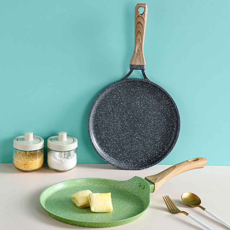 مقلاة غير لاصقة بمقبض خشبي ، م - مراجعة Cast Iron Skillet وسعره