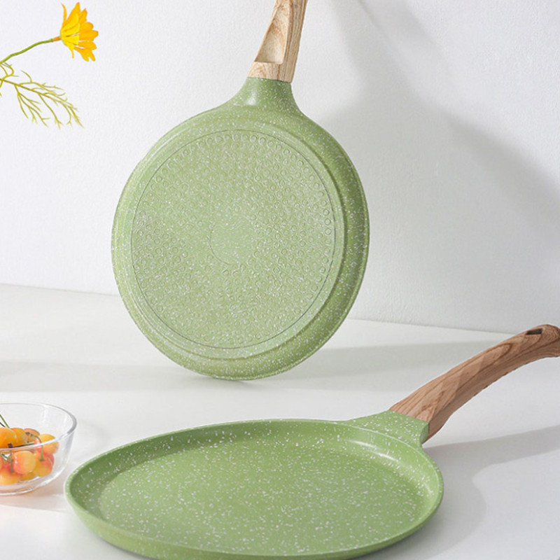 مقلاة غير لاصقة بمقبض خشبي ، م - مراجعة Cast Iron Skillet وسعره