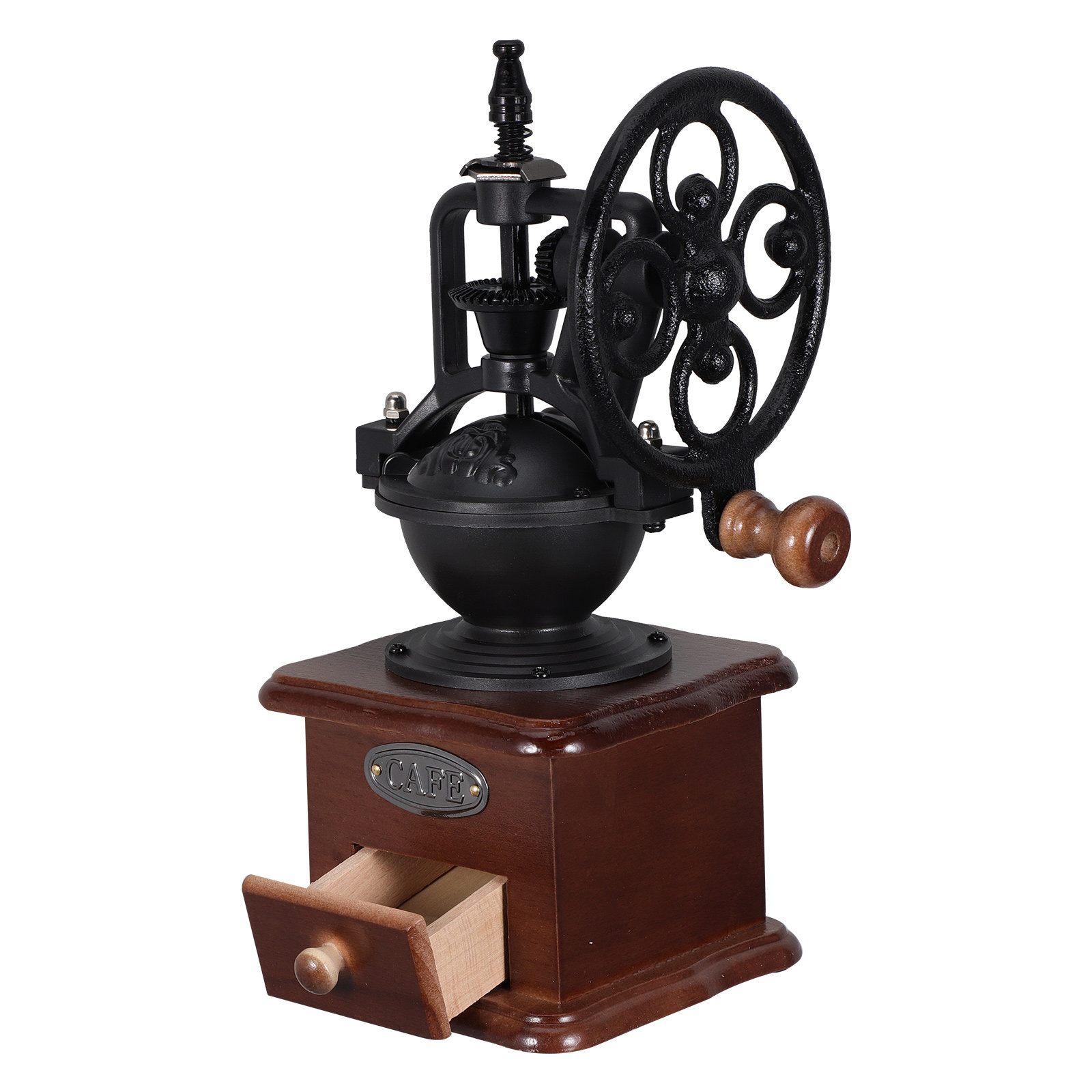 مطحنة قهوة يدوية خشبية بتصميم  - مراجعة Kitchen Gadgets Vintage وسعره