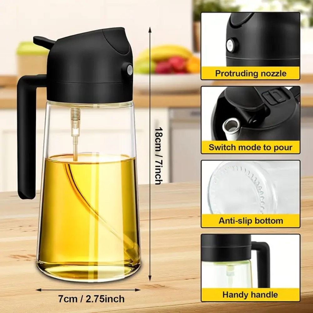 بخاخ زيت زيتون 16 أونصة/470 مل - مراجعة Kitchen Gadgets Air Fryer وسعره