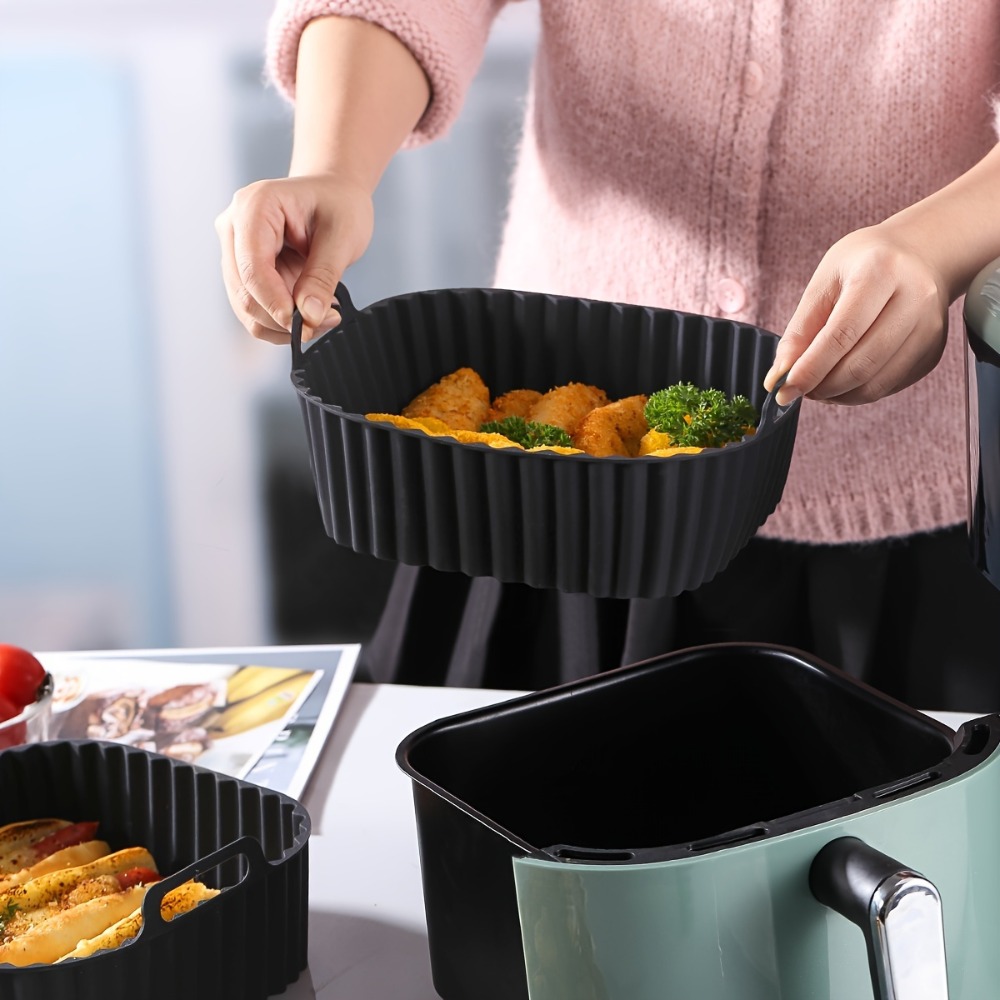 بطانات سيليكون مربعة قابلة لإع - مراجعة Kitchen Gadgets Air Fryer وسعره