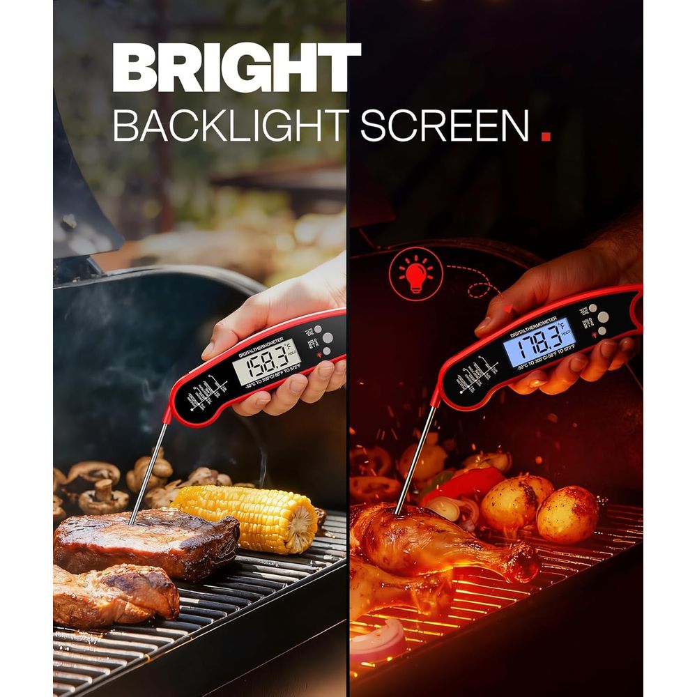 ميزان حرارة رقمي للحوم للشواء، - مراجعة Kitchen Gadgets Air Fryer وسعره